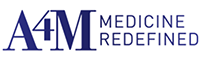 A4M Medicine Redefined logo.
