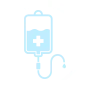 IV therapy icon.
