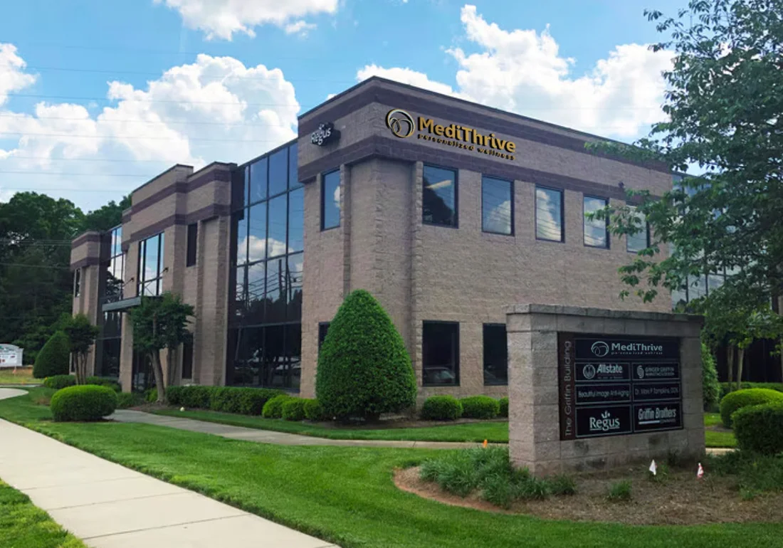 MediThrive Personalized Wellness building in Cornelius, NC.